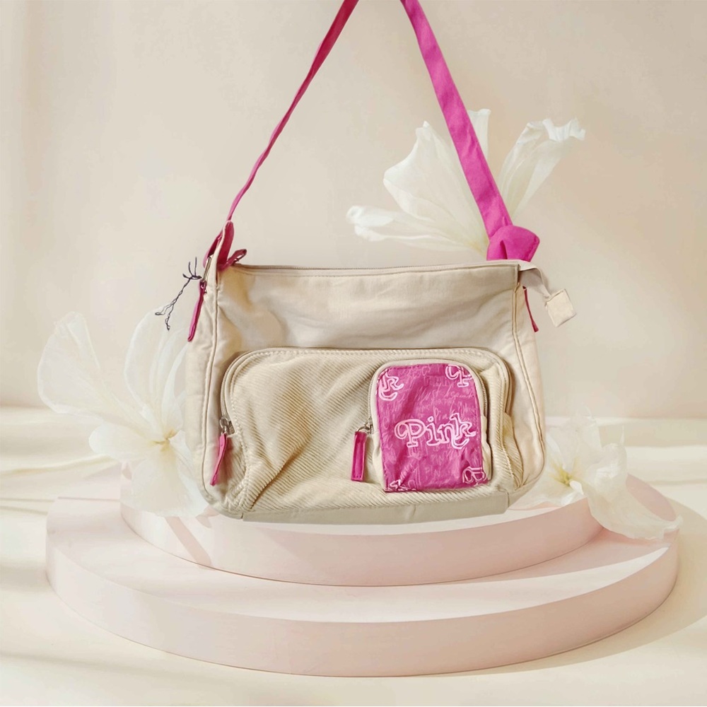 PINK Victoria Secret 2000’s Pink and Cream Bag